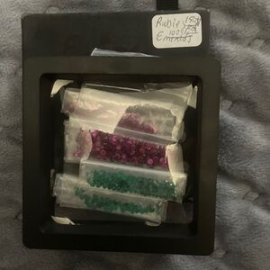 Red rubies and Green emeralds Gems